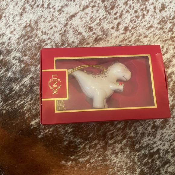 Brand new Lenox T-Rex Christmas ornament